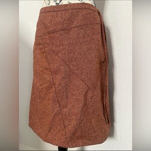 Chic Asymmetrical Burnt Orange Skirt